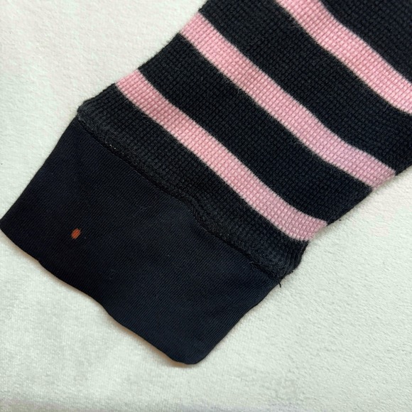 Lauren Ralph Lauren XL Pullover Top Black Label Pink Striped Funnel Neck Sweater - Picture 9 of 9
